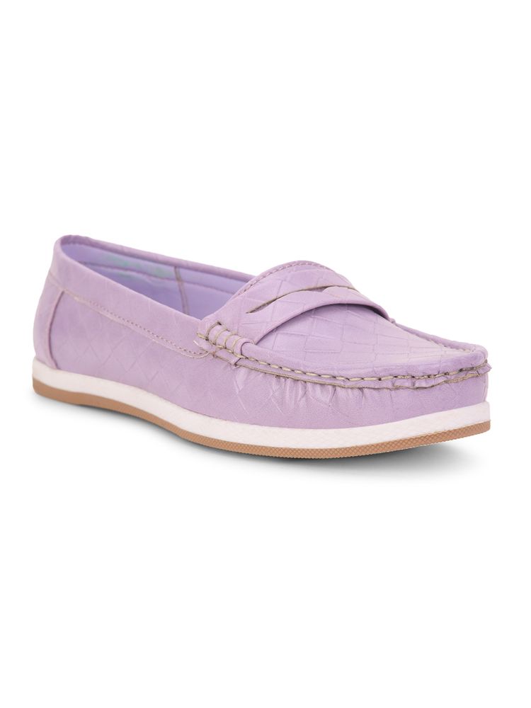 Bata Purple Casual Loafers for Women-image-10