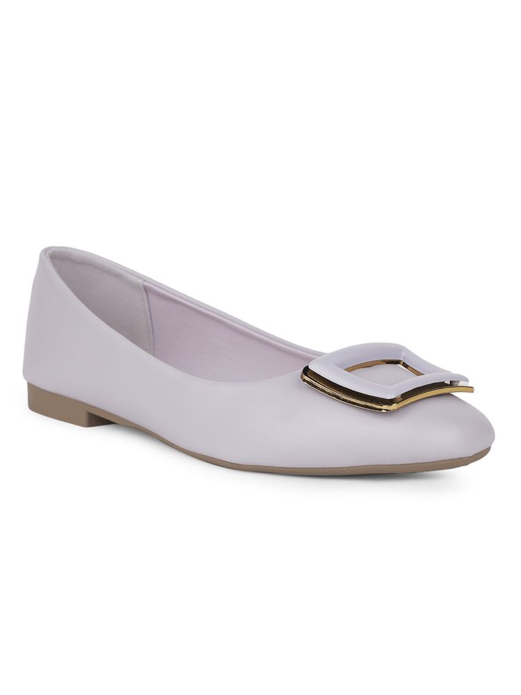 Bata Purple Casual Ballerina for Women-picture-14