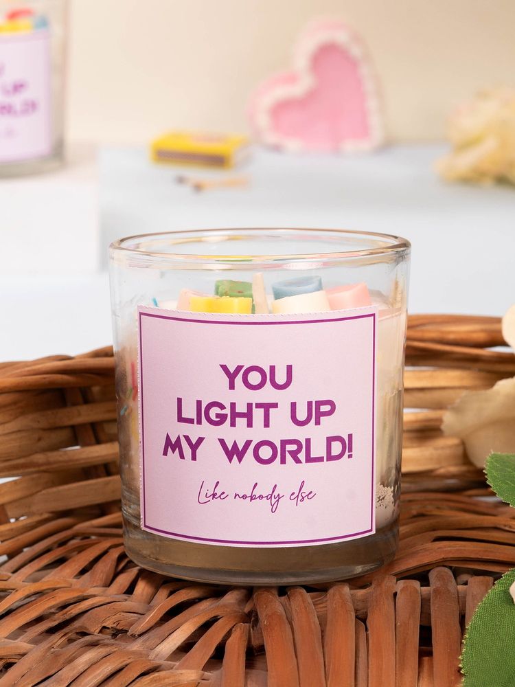 THE ZAPPY BOX You Light Up My World' Candle-picture-24