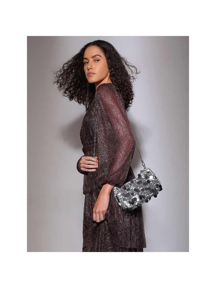 VERO MODA Silver Sequin Crossbody Bag-picture-28