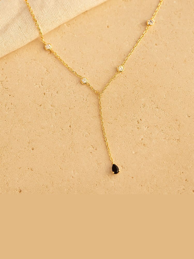 ANUSHKA JAIN JEWELLERY Sapphire Duet Lariat Necklace-picture-16
