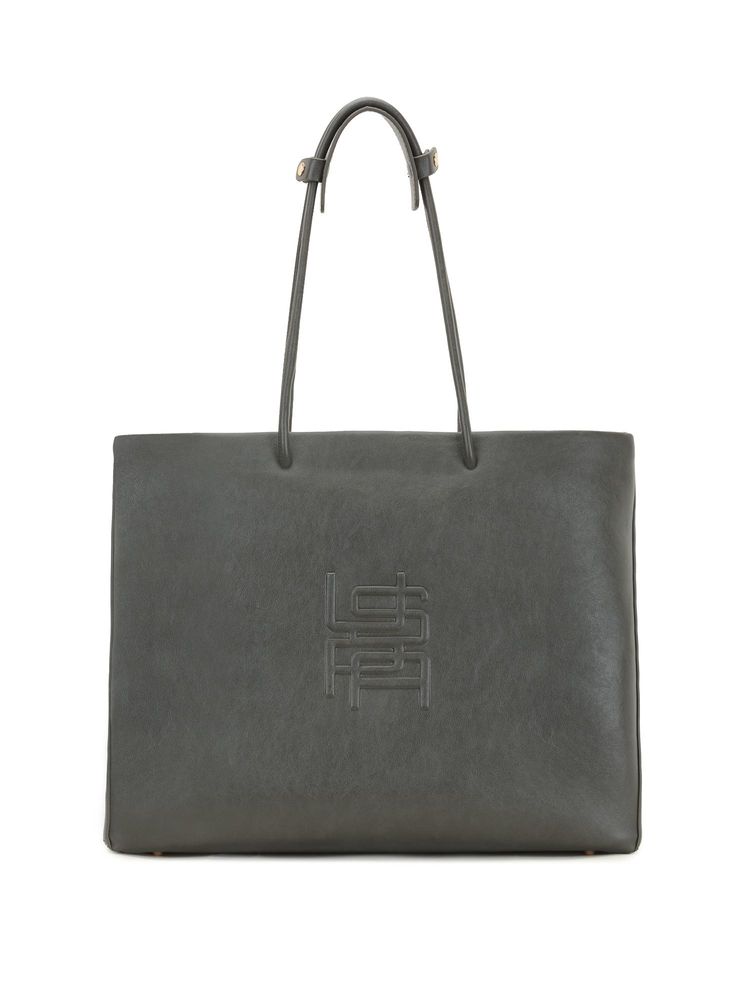 U.S. POLO ASSN. Women Billie 2.0 Charcoal Tote Handbag (L)-picture-38