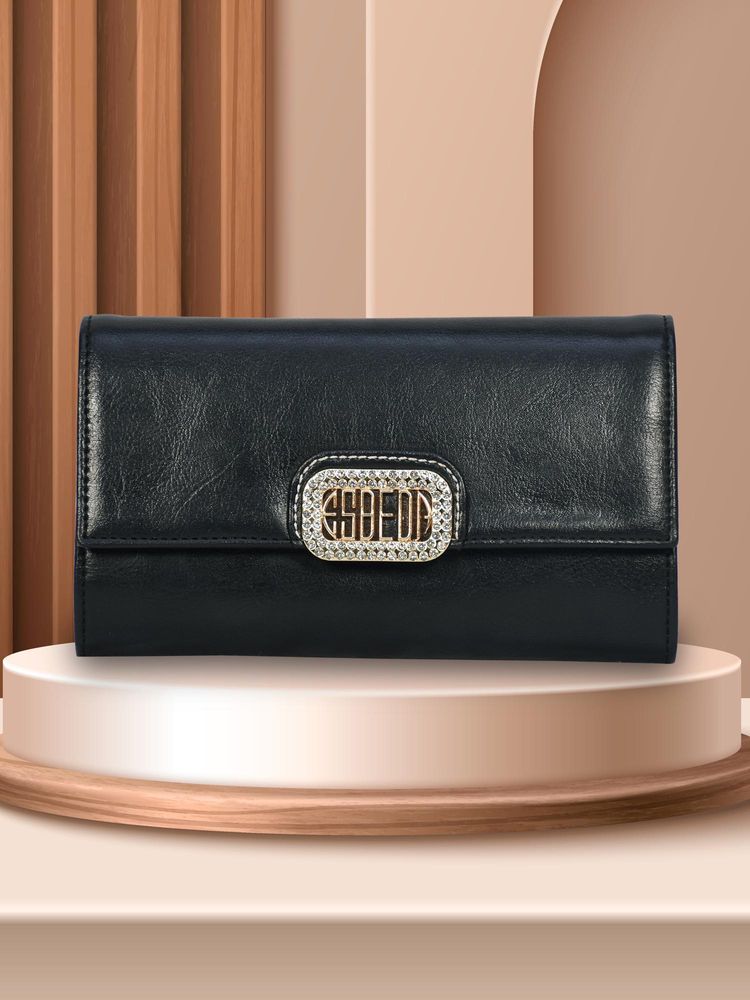 ESBEDA Black Color Moonstone Wallet For Women (S)-picture-38
