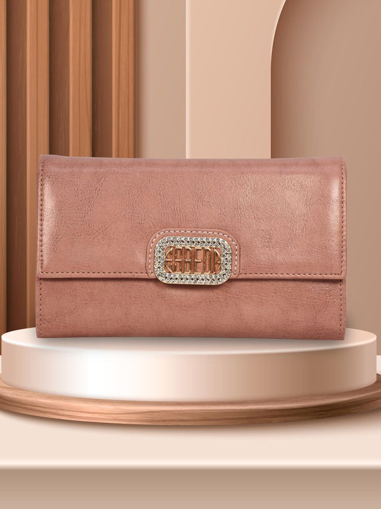 ESBEDA Peach Color Moonstone Wallet For Women (S)-image-44