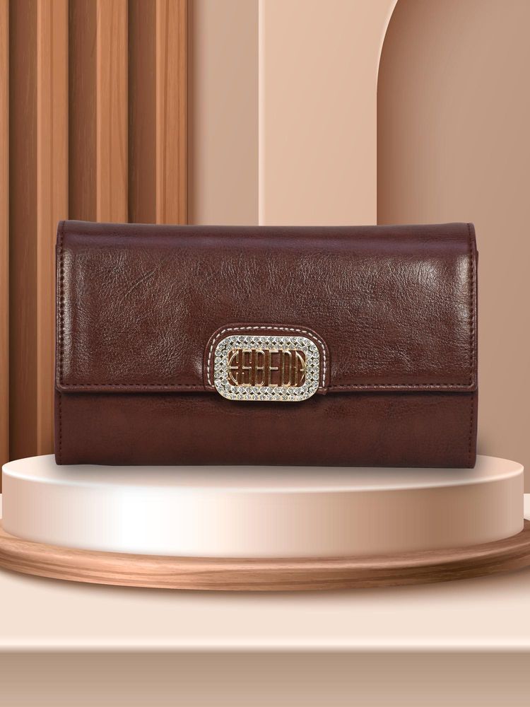 ESBEDA Brown Color Moonstone Wallet For Women (S)-picture-24