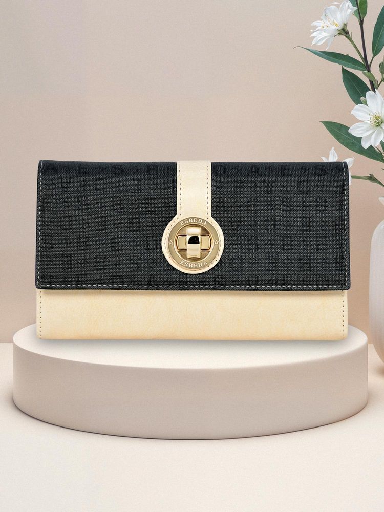 ESBEDA Gold Color Grace Turn Lock Wallet For Women (S)-picture-15