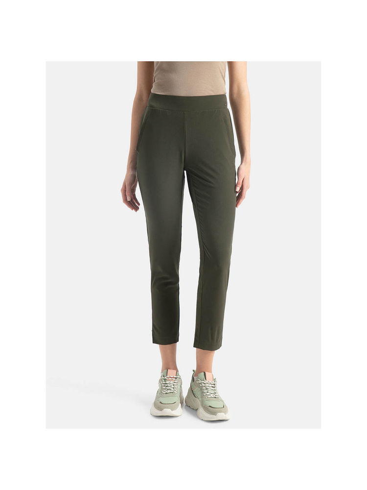 Jockey Iw35 Women Environment Friendly Recycled Microfiber All Day Track Pant-Olive-picture-12