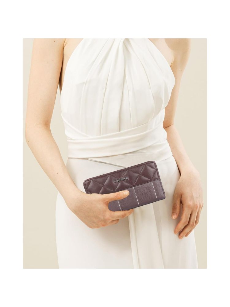 Cimoni Brown Stylish Genuine Leather Women Wallet-picture-27