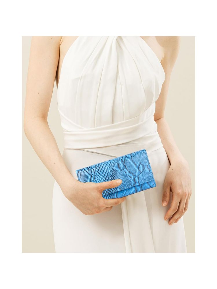 Cimoni Blue Stylish Vegan Leather Women Wallet-picture-11