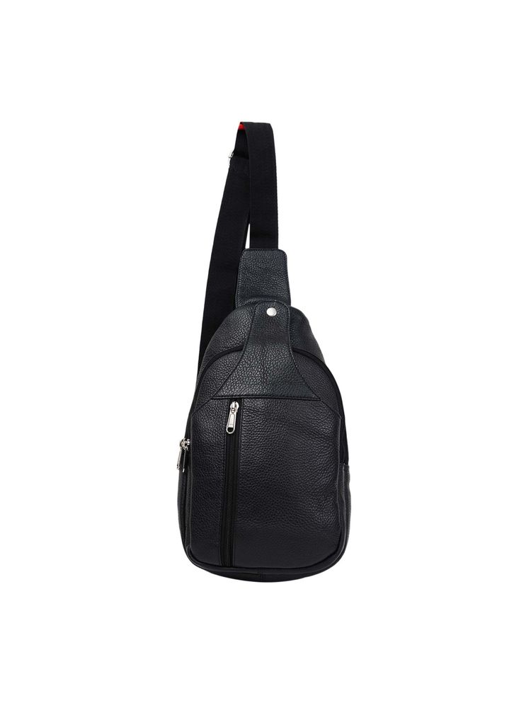 Cimoni Black Latest Stylish Genuine Leather Crossbody Bag-image-4
