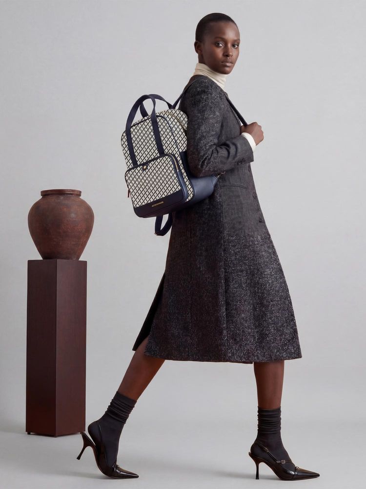Accessorize London Women’s Navy Blue Moonleaf Backpack-image-45