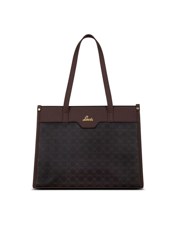 Lavie Women's Nina Box Satchel Handbag (Brown)-image-33