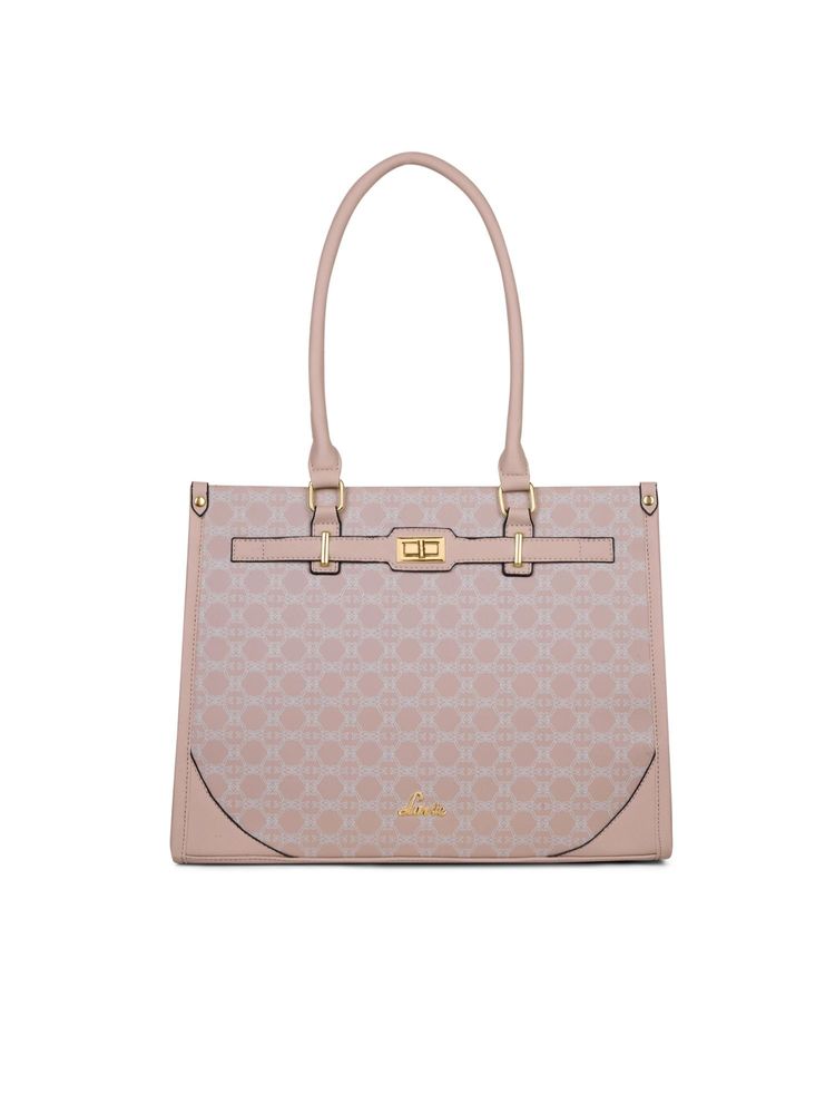 Lavie Women's Kyra 15 Inch Laptop Satchel Handbag (Pink)-picture-30