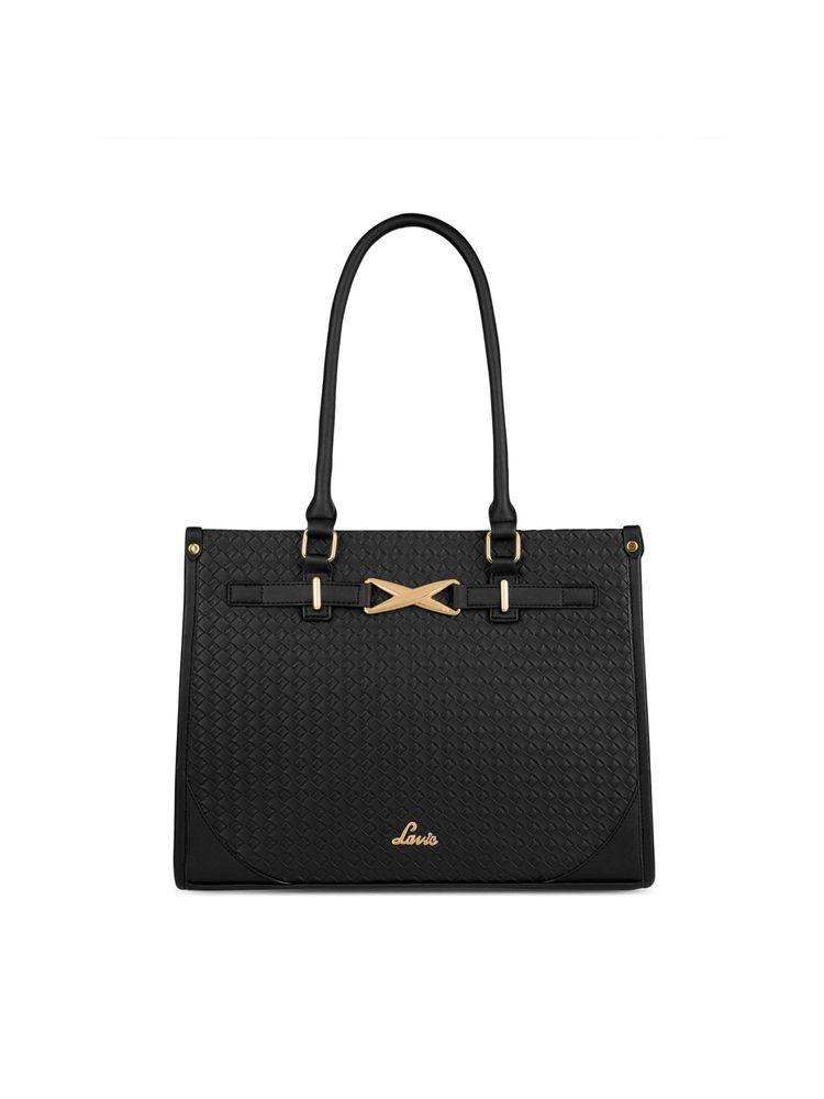 Lavie Women's Kylie Infinity 15 Inch Laptop Satchel Handbag (Black)-picture-28