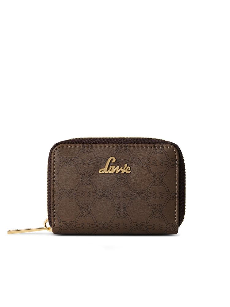 Lavie Women Brown Monogram Printed Cruz Zip Around Wallet (S)-picture-10