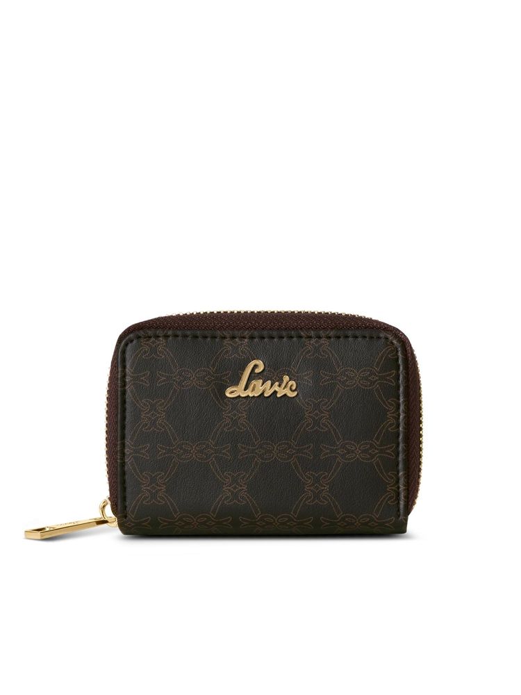 Lavie Women Dark Brown Monogram Printed Cruz Zip Around Wallet (S)-picture-26