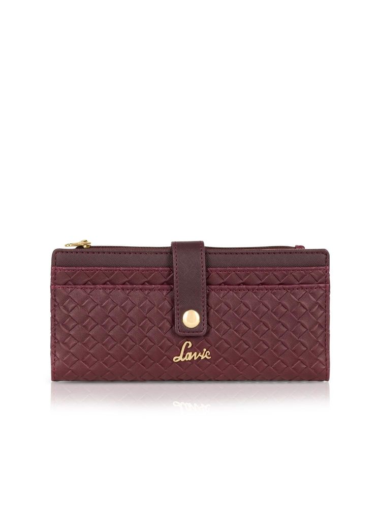 Lavie Women Maroon Bottega Safiya Bi-Fold Zip Wallet (M)-picture-15