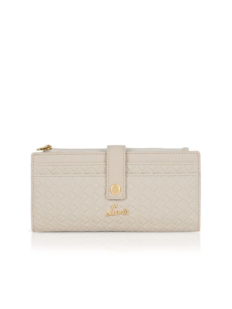 Lavie Women Off White Bottega Safiya Bi-Fold Zip Wallet (M)-picture-27