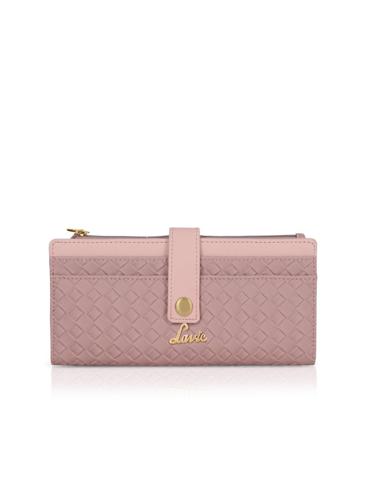 Lavie Women Pink Bottega Safiya Bi-Fold Zip Wallet (M)-picture-17
