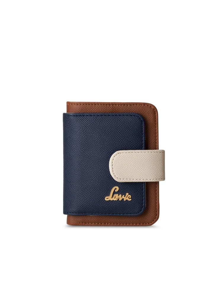 Lavie Women Navy Blue-Tan Colorblock Deux Wallet (S)-picture-12
