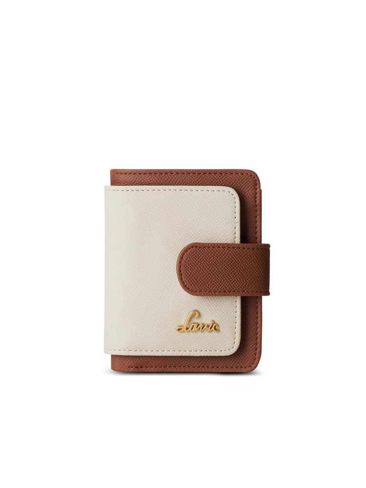 Lavie Women Off White-Tan Colorblock Deux Wallet (S)-picture-20