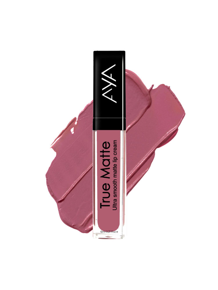 AYA True Matte Liquid Lipstick, Ultra Smooth Matte Lip Cream, 06 Pink Nude-picture-10