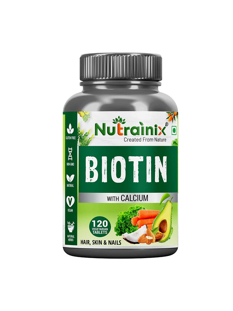 Nutrainix High Potency Biotin with Calcium For Longer Hair Growth-image-3