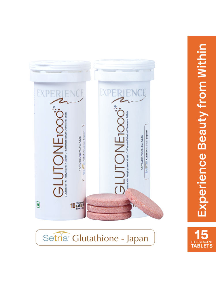 Glutone1000 - Setria L-Glutathione & Vit C Tablets For Skin Brightening - Pack Of 2