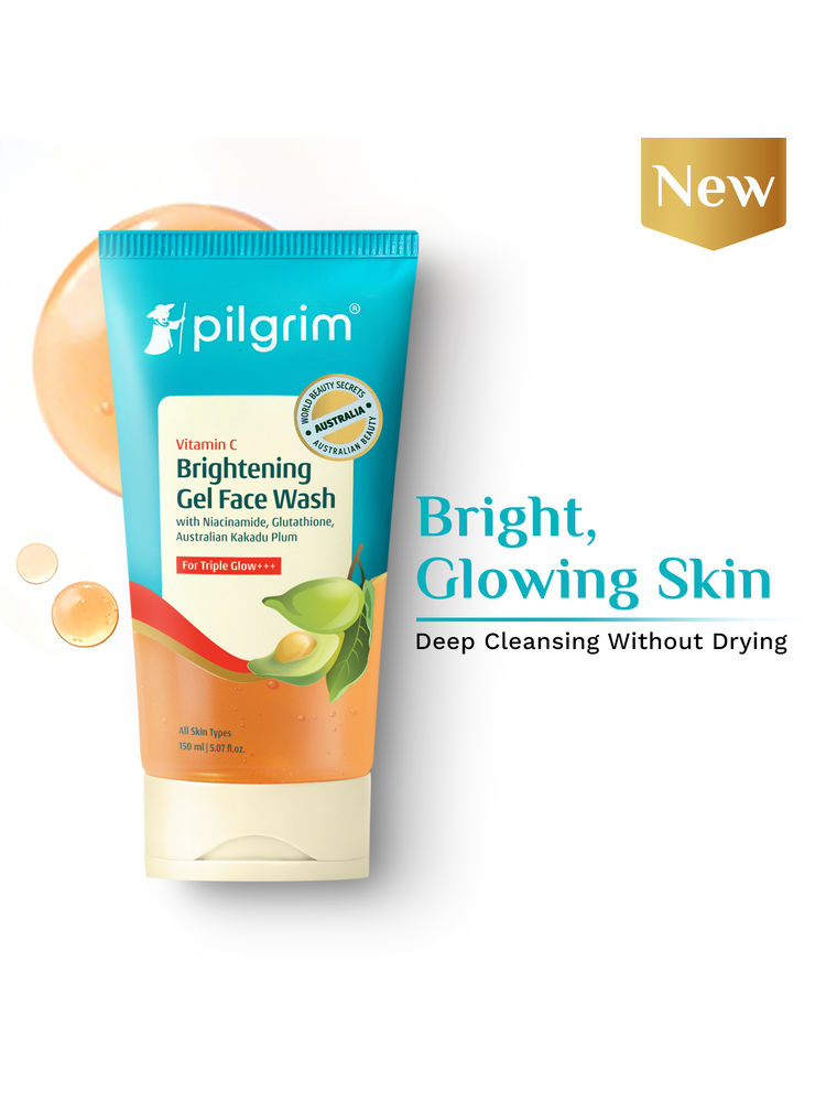 Pilgrim Vitamin C Brightening Gel Face Wash For Triple Glow+++-picture-46