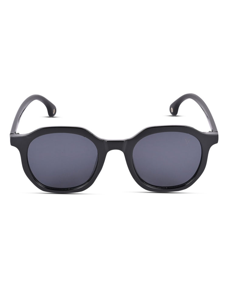Voyage Black Round Sunglasses for Unisex (3580MG3742)-image-7