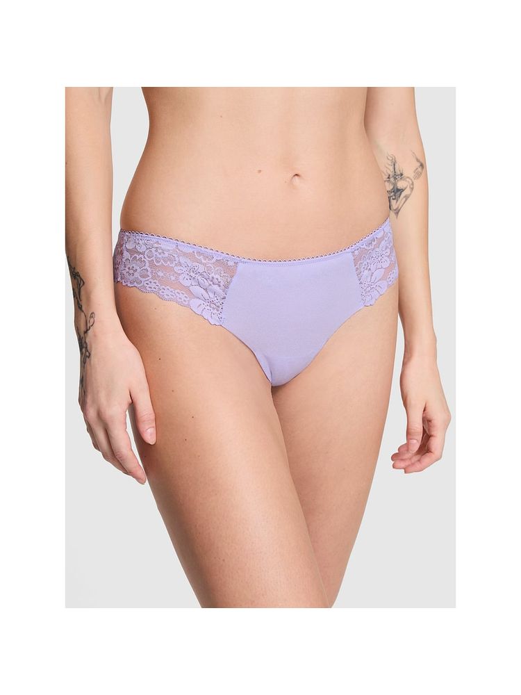 victoria's secret intimates Victoria's Secret PINK No-Show Thong Panty Lavender-picture-13