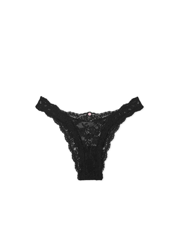 victoria's secret intimates Victoria's Secret Dream Angels Lace Brazilian Panty Black-picture-23