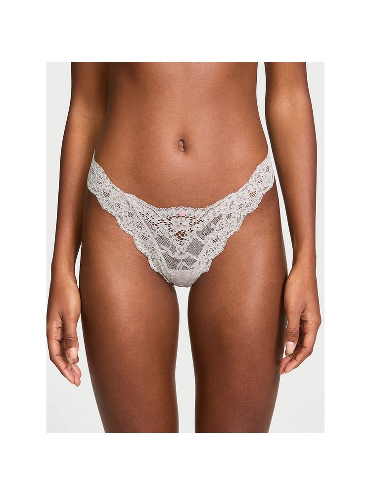Victoria's Secret Dream Angels Lace Brazilian Panty Grey-image-40