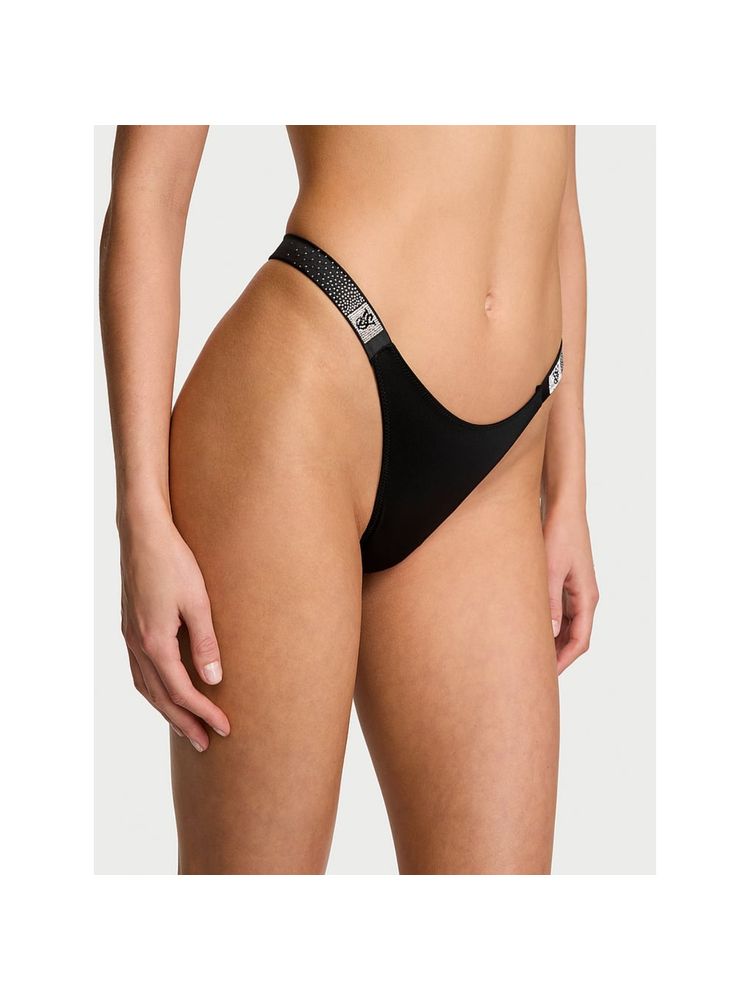 victoria's secret intimates Victoria's Secret Very Sexy Scattered Shine Strap Thong Panty Black-picture-15