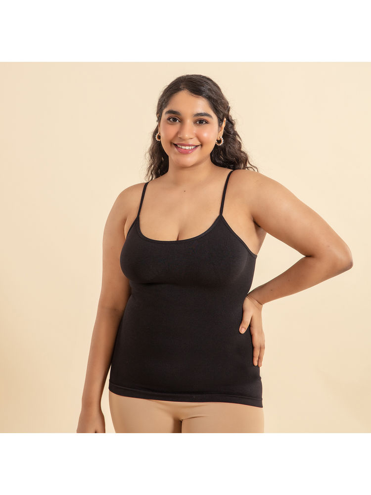 Nykd By Nykaa Seamless Shaping Camisole-NYSH04-Black-image-36