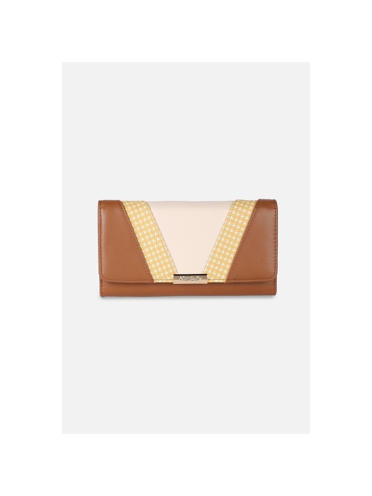 Allen Solly Women Casual Brown Colorblock Wallet-picture-13