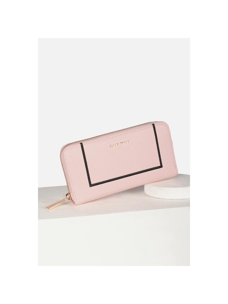 Allen Solly Women Casual Pink Textured Wallet-image-8