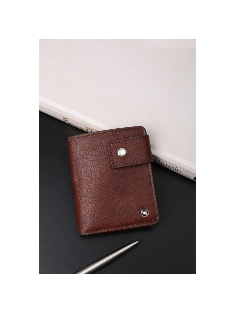 Louis Philippe Men Casual Brown Textured Wallet-picture-19