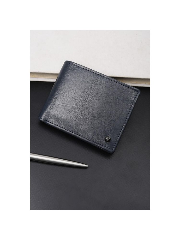 Van Heusen Men Casual Navy Blue Textured Wallet-picture-14