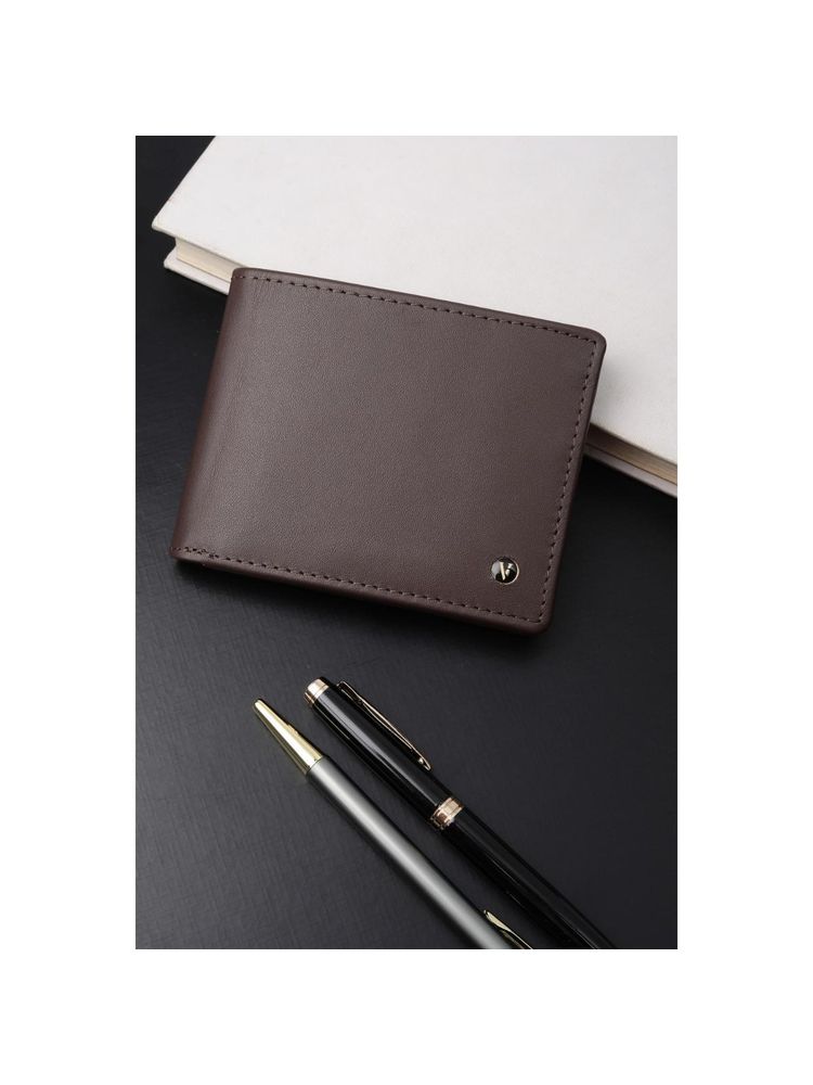 Van Heusen Men Formal Brown Solid Wallet-picture-14