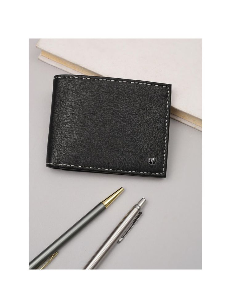 Van Heusen Men Casual Black Textured Wallet-picture-12