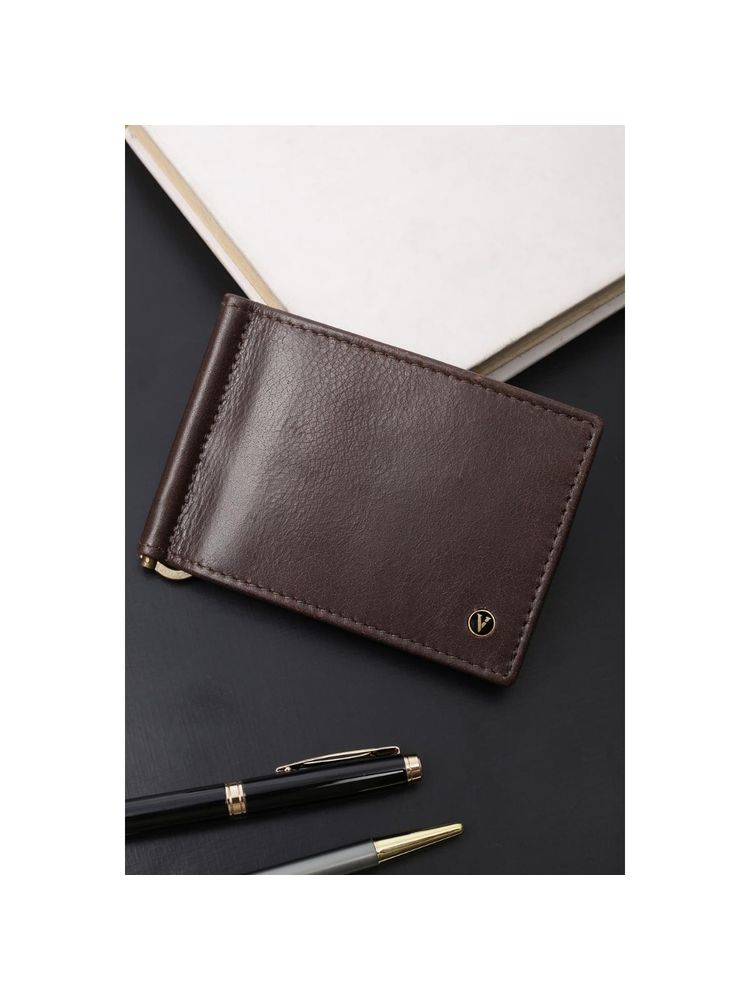 Van Heusen Men Formal Brown Textured Wallet-picture-27