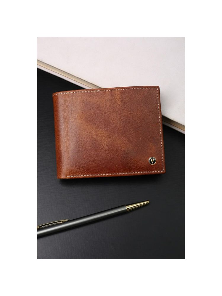 Van Heusen Men Casual Brown Textured Wallet-image-23