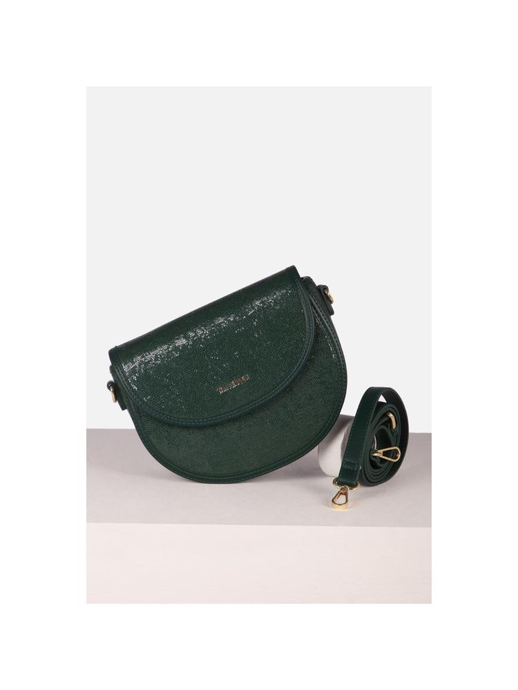 Van Heusen Women Casual Green Textured Sling Bag with Detachable Strap-image-39