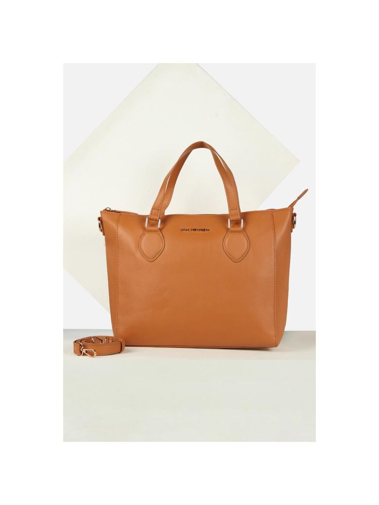 Van Heusen Women Casual Brown Solid Handbag with Detachable Strap-picture-21