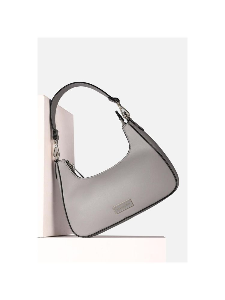 Van Heusen Women Casual Grey Solid Handbag-picture-24