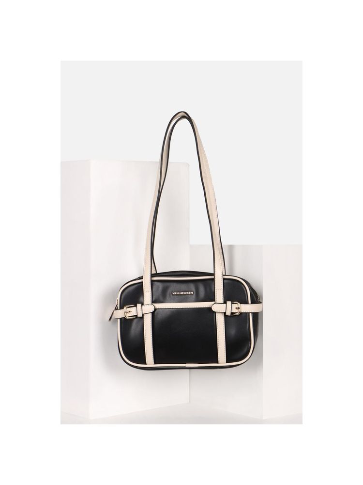 Van Heusen Women Casual Black Solid Handbag-picture-44