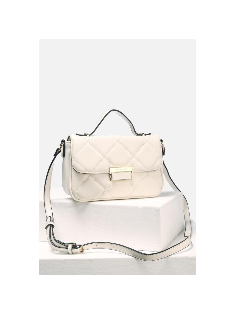 Van Heusen Women Casual White Textured Sling Bag-picture-27