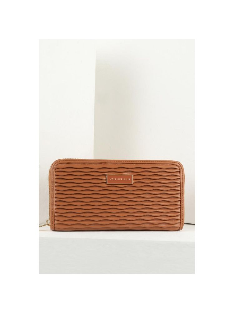Van Heusen Women Casual Brown Textured Wallet-image-18