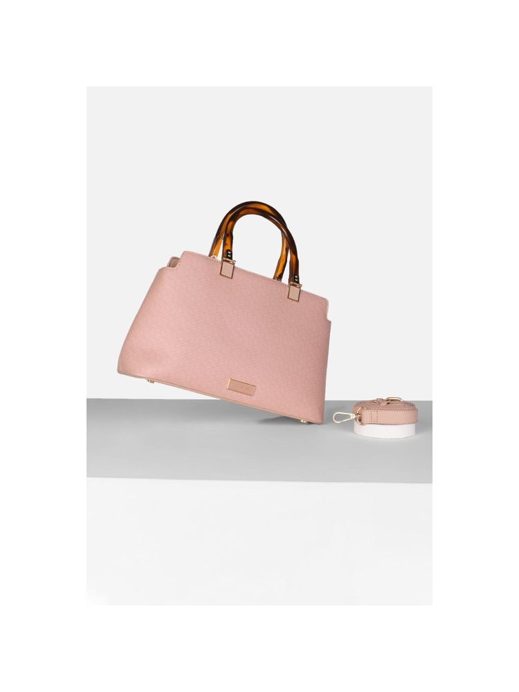 Van Heusen Women Casual Pink Printed Handbag with Detachable Strap-picture-42